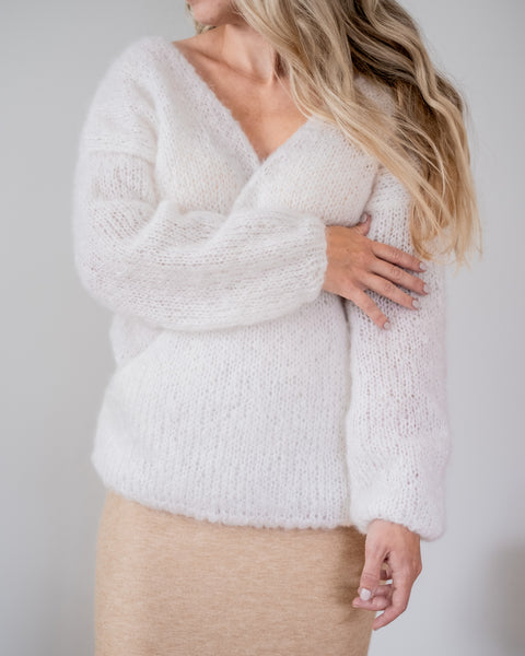 Lily Mohair Sweater - Snow